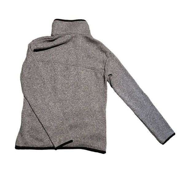 Eddie Bauer Radiator Fleece Snap Mock Neck Sweater Grey Women's XS - Picture 2 of 4